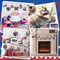 36 Pcs 4th of July Wooden Ornaments,Memorial Day Red White Blue Christmas Tree Decorations American Flag Bald Eagle Star Badge Hanging Ornaments for Independence Day Party